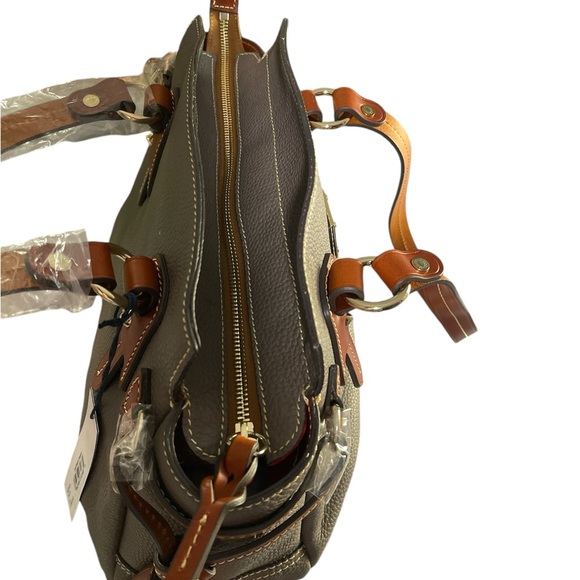 Dooney & Bourke Pebble Leather Small Winged Shopper Bag  0143 - Picture 11 of 13